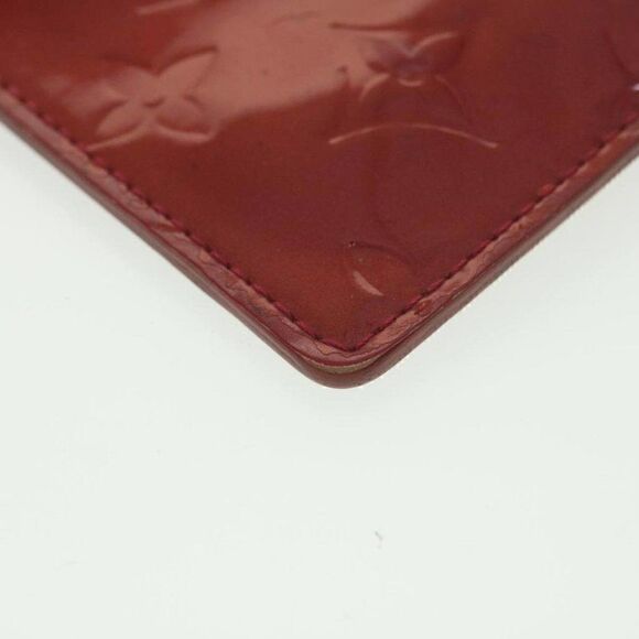 LOUIS VUITTON Monogram Vernis Pochette cree Coin Purse Red - Picture 14 of 15